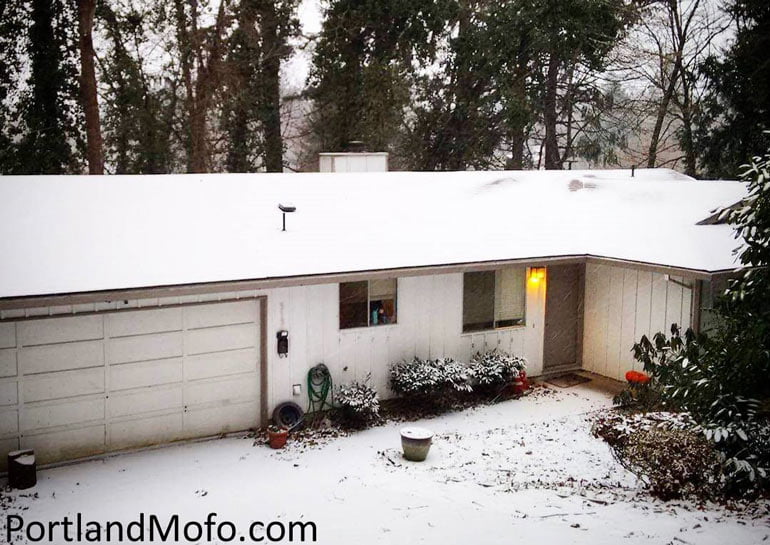 does it snow in portland