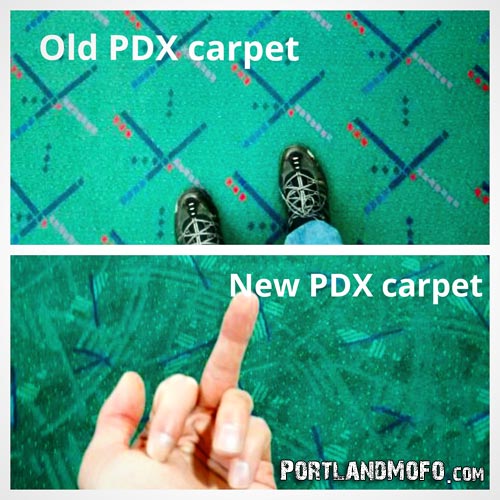 old pdx carpet vs new